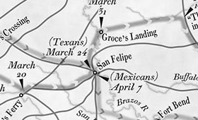 Texas Rising frontispiece map – William Morrow / Springer Cartographic