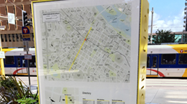 Nicollet [Mall] totem maps – Minneapolis DID